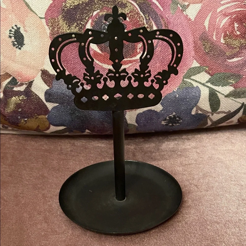 Bronze Crown Earrings and Jewelry Holder